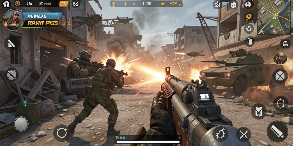 Menampilkan aksi seru gameplay TPS dari 5ZK.