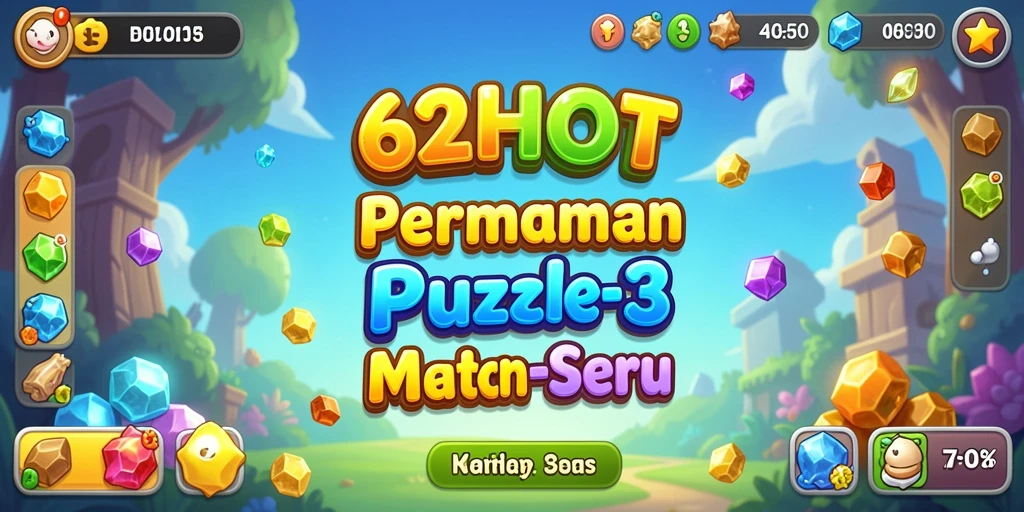 Tampilan gameplay Match-3 yang seru dan menantang.