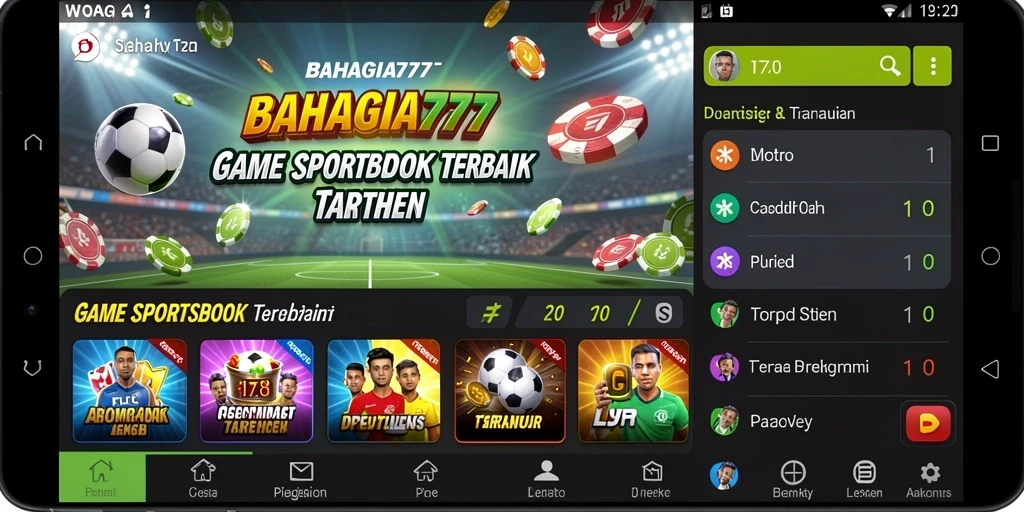 Tampilan menarik dengan berbagai opsi taruhan di BAHAGIA777.