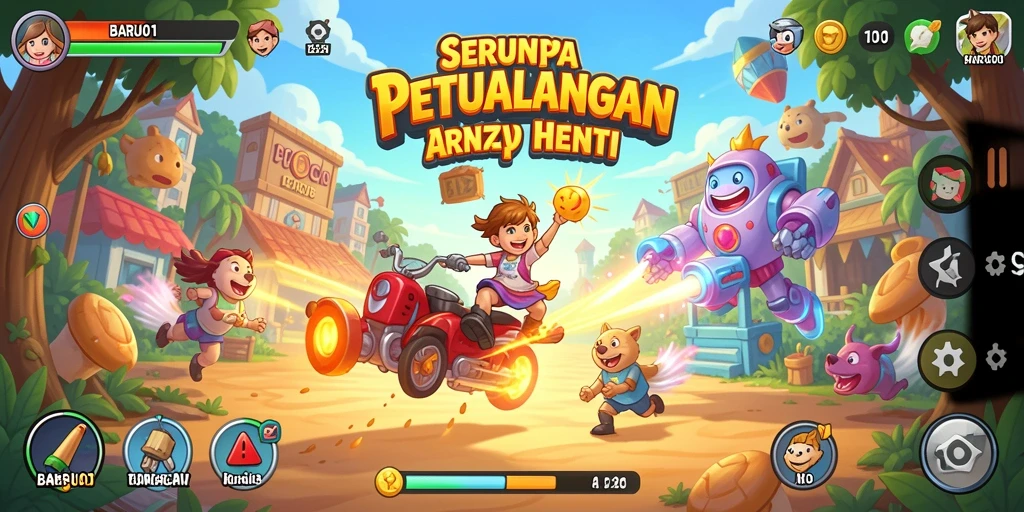 Tampilan gameplay seru dan dinamis dari BARU01 yang mengasyikkan.