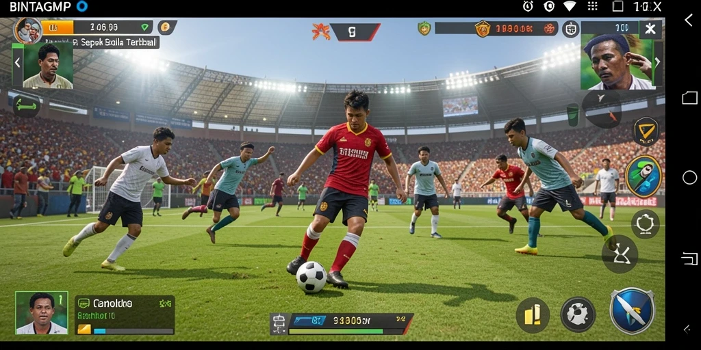 Tampilan gameplay BINTANGMPO yang mengesankan saat pertandingan berlangsung.