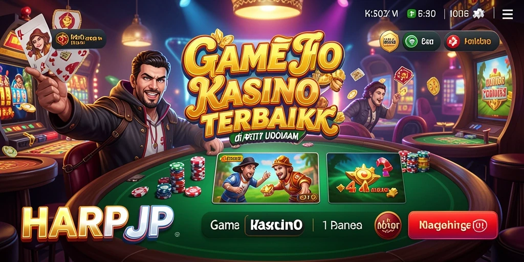 Tampilan gameplay kasino yang menarik di HARAPJP.