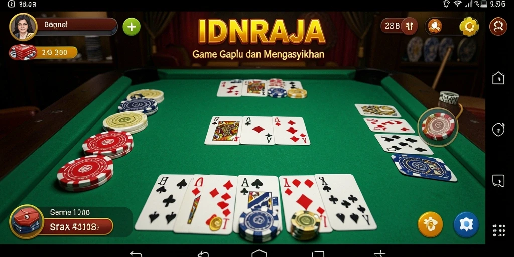 Tampilan gameplay Gaple yang seru dan interaktif