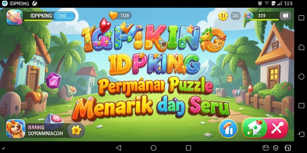 Tampilan gameplay menarik dari IDPKING dengan berbagai tantangan puzzle.