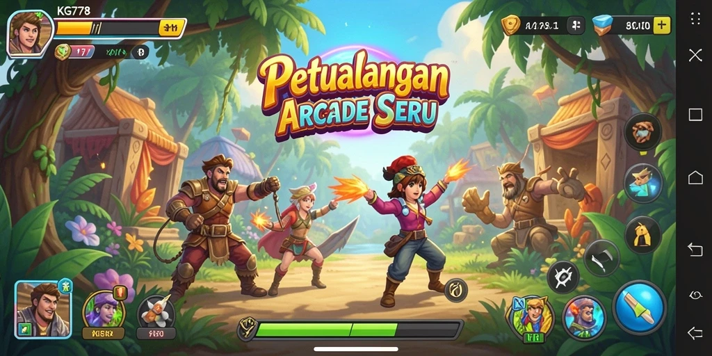 Gambaran gameplay menarik dan penuh aksi dalam KG778.