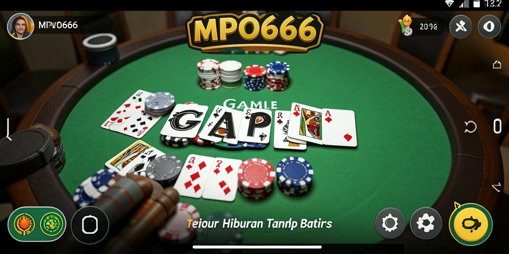 Tampilan gameplay seru dalam aplikasi Gaple MPO666.