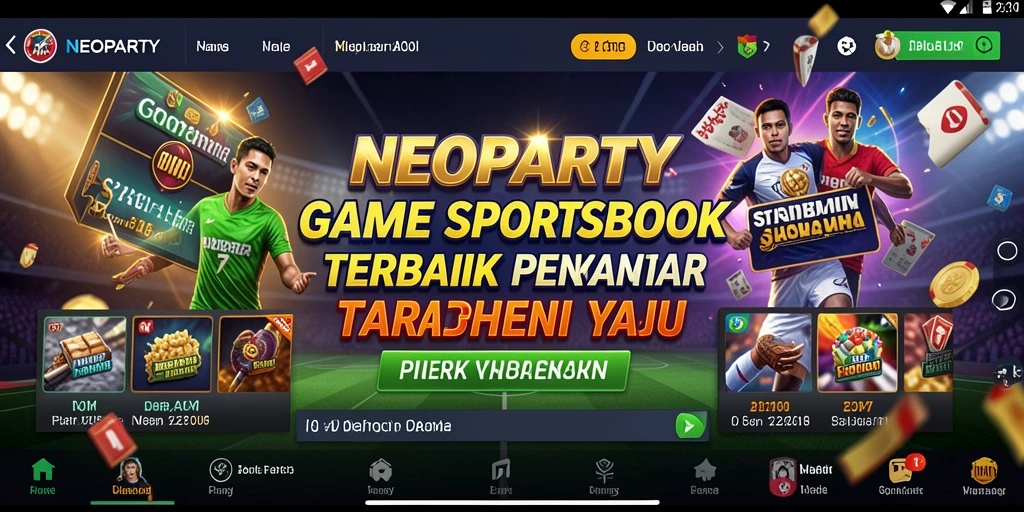 Screenshot NEOPARTY menunjukkan pengalaman sportsbook yang menarik dan interaktif.
