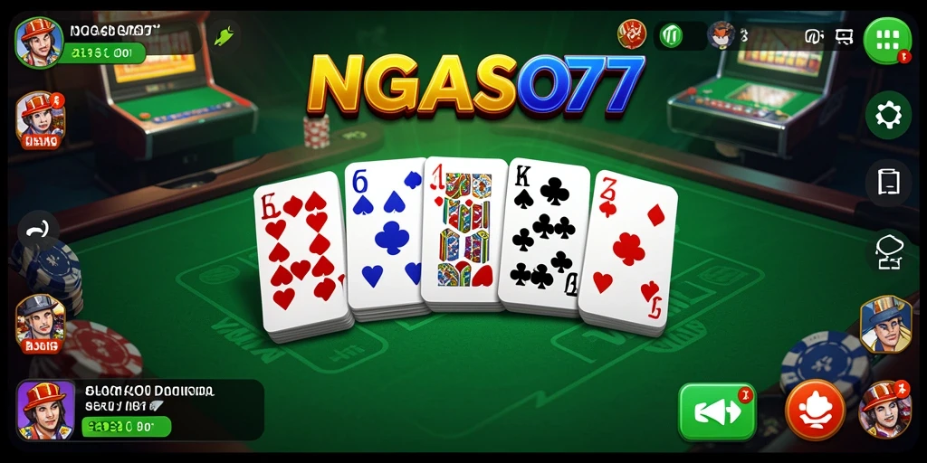 Tampilan gameplay seru dari game Domino NGASO77.