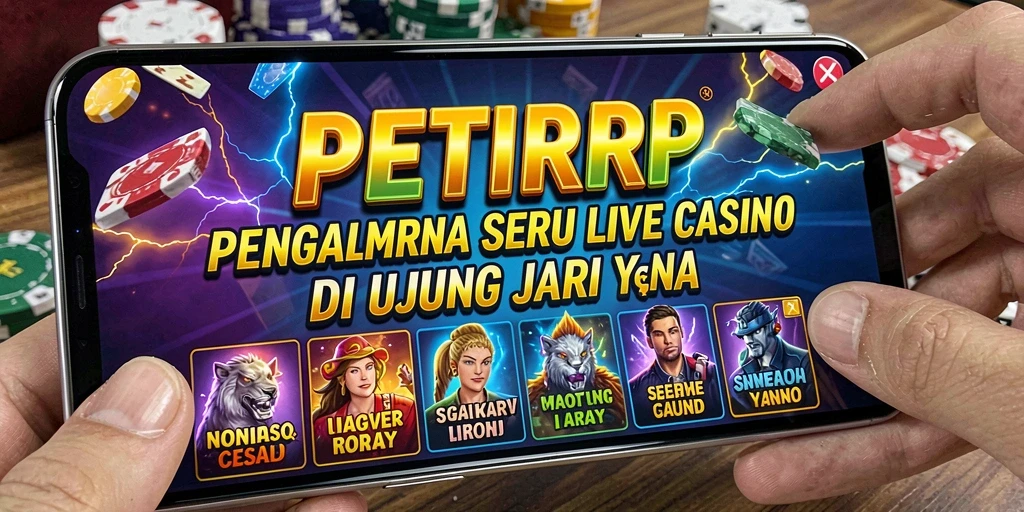 Tampilan gameplay Live Casino PETIRRP yang menarik dan interaktif.