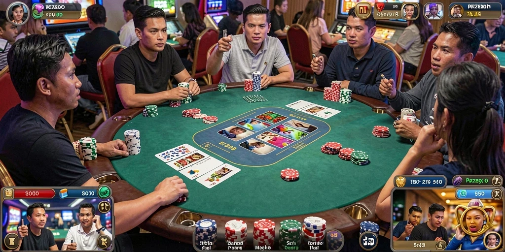 Menampilkan gameplay seru dan fitur interaktif Poker di REZEGO.