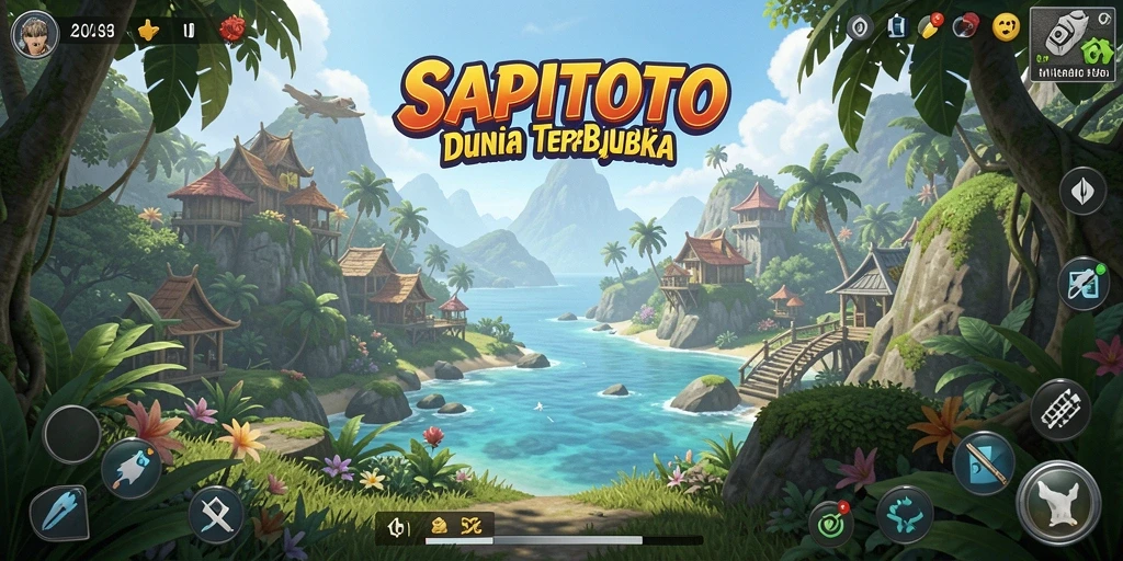 Tangkapan layar dari gameplay <strong>SAPITOTO</strong> yang menunjukkan eksplorasi dunia terbuka.