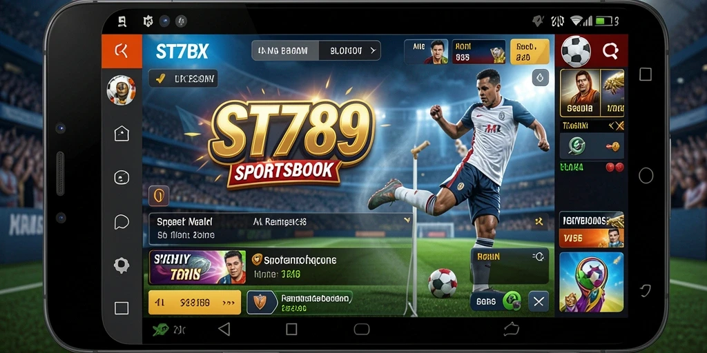 Tampilan menarik dari gameplay di aplikasi Sportsbook ST789.