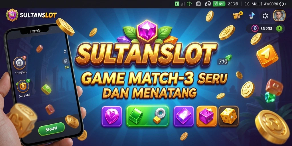 Tampilan gameplay menarik SULTANSLOT dengan simbol berwarna-warni.