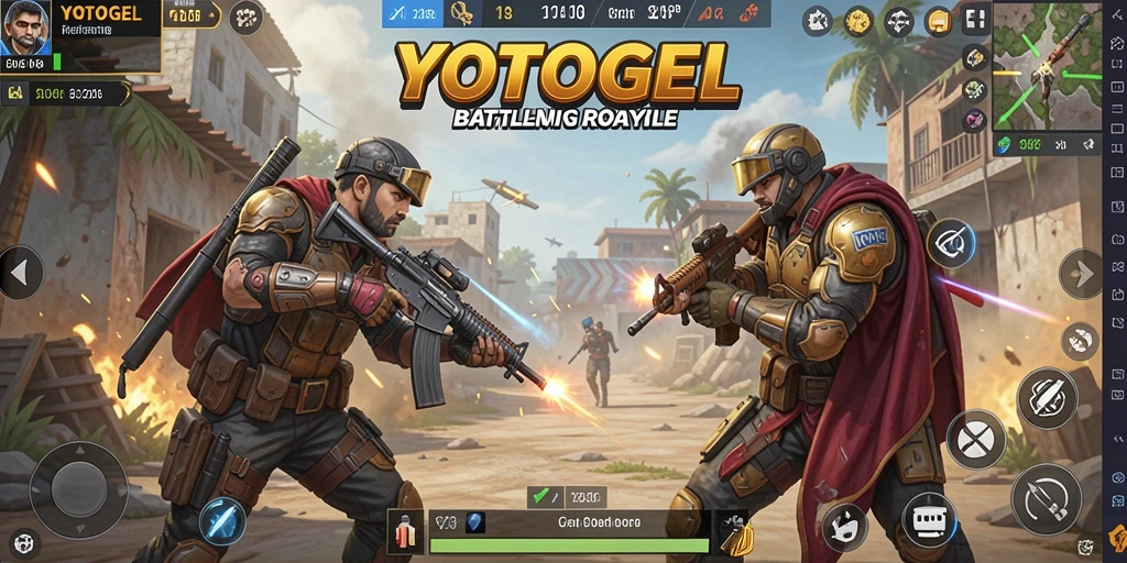 Gameplay seru di YOTOGEL dengan aksi Battle Royale yang mendebarkan.